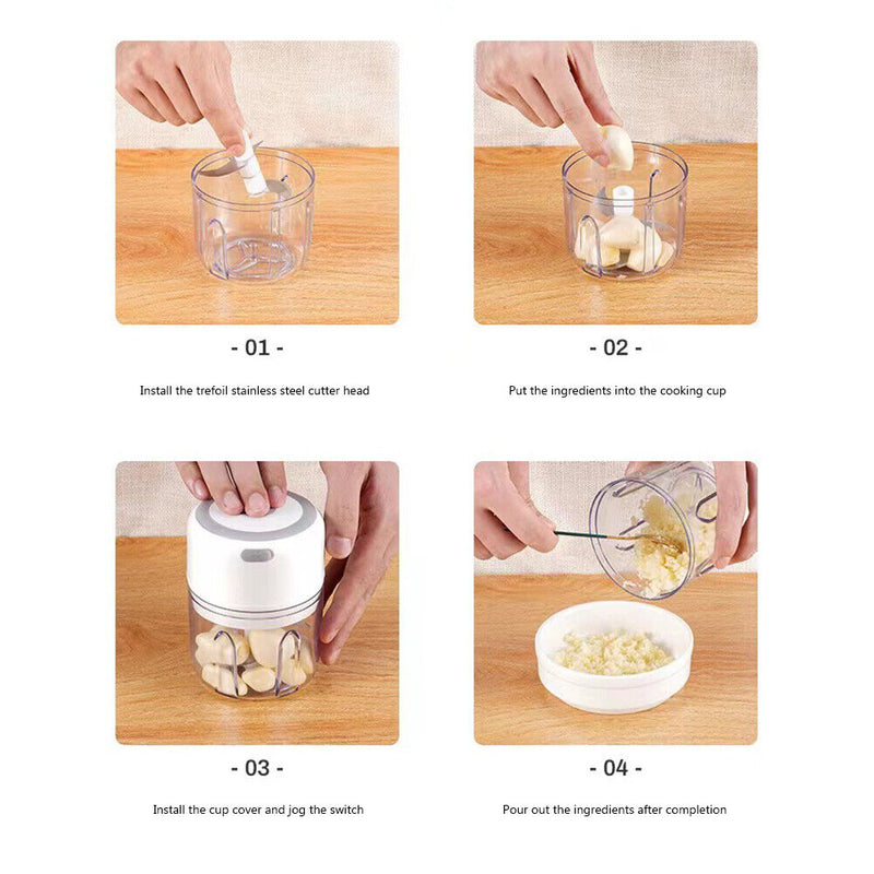 #A 300ml Garlic Masher Kitchen Chopper Vegetable Chopper Household for Home Kitc