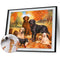 Acrylic Painting By Numbers DIY Dog Drawing Hand Painted Wall Pictures Craft