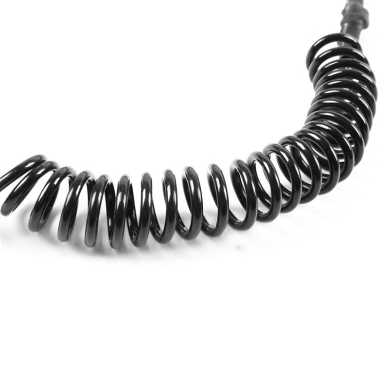 10ft Coil Surfboard Leash Surfing Stand Up Board Leash Wire Rope Black