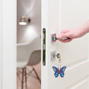 5pcs DIY Acrylic Full Special Drill Diamond Butterfly Keychain Kit (YSK081)