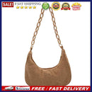 Fashion Women Corduroy Solid Color Underarm Bag Casual Chain Hobos Shoulder Bags