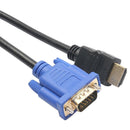 Portable HDMI to VGA Cable HDTV Projector Display 1080P Video 15Pin Adapter Cord