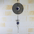 DIY Rotating Wind Chime Novelty Metal Hanging Sculpture Wind Chime Bell (B)