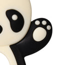 Baby Silicone Teether Cartoon Panda BPA Free Infant Chewing Toys (Black)