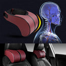 Lumbar Rest Pad Cushion PU Car Pillow Memory Foam Neck Support Headrest