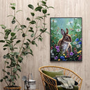 Rabbit 5D Full Round Drill Diamond Painting Crystal Mosaic Kits Wall Decor Newly