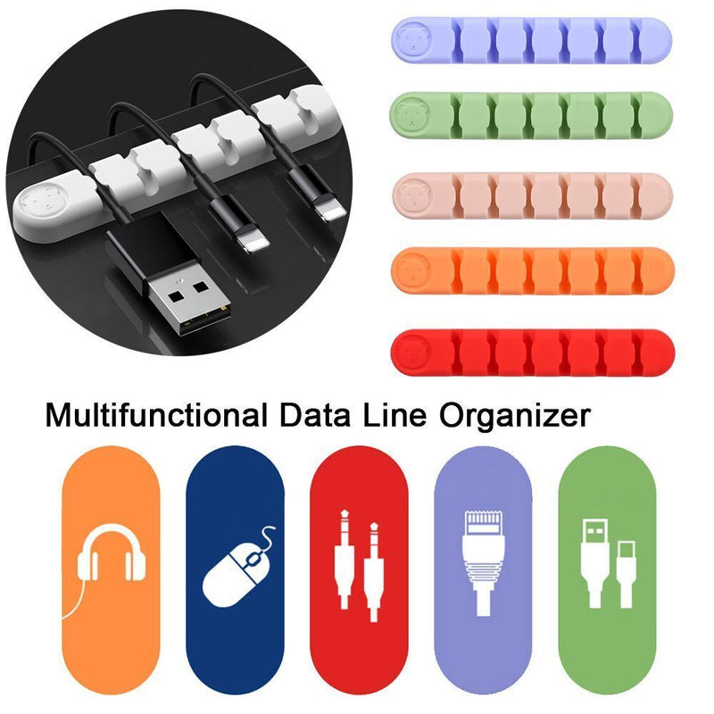 Desktop Cable Fixer Data Arrangement Phone Line Management USB Cable Organizer