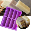 Silicone Purple 8-Cavity Rectangle Cake Mold BakingTray Mould T4C5 Ice Y8I1