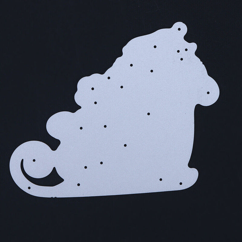 snowvirtuos Santa Claus horse DIY metal stencil scrapbook embroidery handw