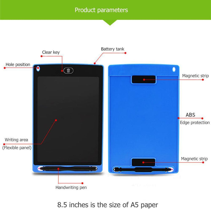 8.5 Inch LCD Writing Tablet Electronic Notepad Drawing Graphics Pad (Blue)