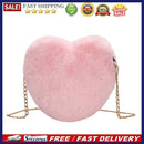 Female Fluffy Solid Color Shoulder Bag Women Casual Chain Small Shoulder Handbag