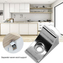 10pcs Right Angle Glass Shelf Suction Cup Fixing Support Clip Bracket (B) Newly