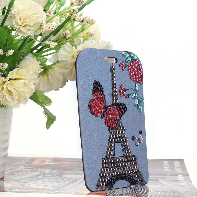 Butterfly Tower Shape Luggage Label Boarding Pass Diamond Painting Special Shape
