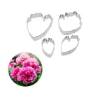 4pcs/set Peony Flower Petal Fondant Mold Cozinha Cookie Cutter Cake Tools Newly