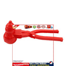 Snowball Maker Tool Snowman Shape DIY Snow Ball Tongs with Handle (Red) Newly