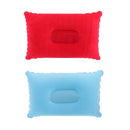 Home Travel Inflatable Air Pillow Flocking Cushion Hiking Camping Rest Square