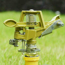 Water Sprinkler Garden Lawn Impulse Metal Spike Grass Hose 360 Degrees K1F9