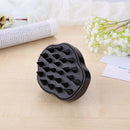 Silicone Scalp Massage Shampoo Brush Body Brush Hair Comb (Black) Newly