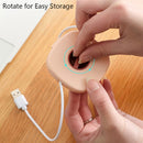 HDMI Earphone Cable Winder Box Cable Organizer Cord Storage Case Phone Holder