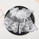 Lace Bowknot Sunscreen Gloves Fingerless Gloves Wrist Cuffs Bracelets