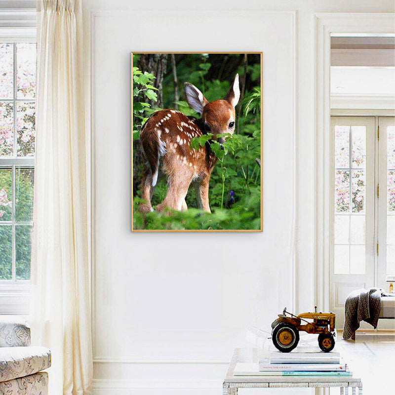 5D Diamond Painting Deer Full Round Drill Rhinestone DIY Wall Art (E1267)