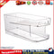 Beer Soda Storage Box 2 Layer Refrigerator Auto Rolling Beverage Can Racks Newly