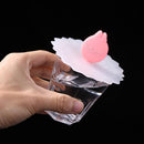 Transparent Cherry Silicone Cup Cover Cartoon Heat-Resistant Dustproof Reuse Lid