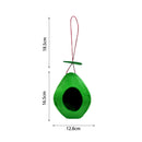 Felt Birdhouses Outdoor Balcony Hanging Bird Feeder Pet Supplies (Green)