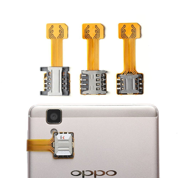 Android Phone Dual SIM Card Adapter Nano Cato Micro SD Extender Hybrid Sim Slot
