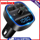 T25S Car FM Transmitter Bluetooth Handsfree MP3 Player Quick Charge 3.0 Charger