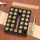 26pcs Steel Printing Punch Alphabet Letter Stamp Set Metal Leather Tools Newly