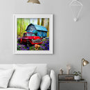 DIY Rhinestone House Car Dog Pictures Full Round Drill Diamond Painting Kit 5D