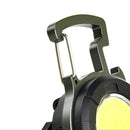 Mini LED Flashlight Keychain USB Portable Fishing Emergency Corkscrew Light