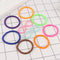 Elastic Super Thin Women Rubber Ponytail Holder Telephone Wire Hair Ropes