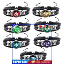 Impact Bracelet Set Adjustable Element Glow in Dark Luminous Bead Woven Jewelry