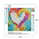 Seawang 5D DIY Full Drill Diamond Paintings Heart Cross Stitch Embroidery Mosaic Set C