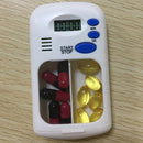 2 Grid Pill Box Alarm DIY Digital Portable Pill Organizer Timing Reminder