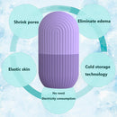 Skin Care Beauty Tool Silicone Ice Cube Tray Massager Face Roller (Purple) Newly