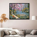 Y Painting by Numbers Romantic Creek Oil Painting on Canvas Hand Painted, Landscha