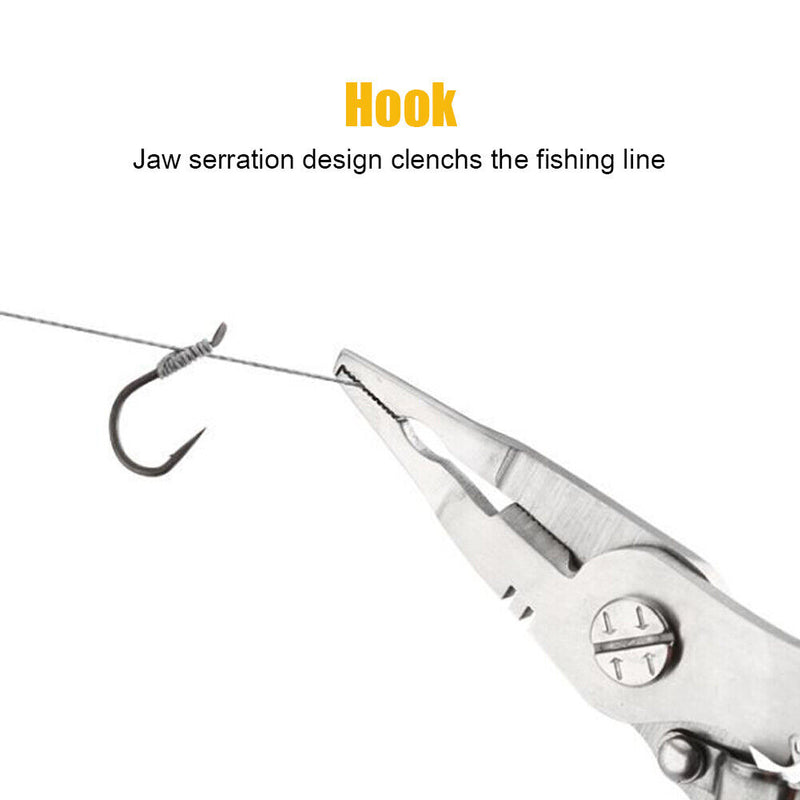 #A Multifunctional Fishing Plier Scissor Braid Line Lure Cutter Hook Remover Tac