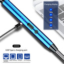 Windproof Electric BBQ Lighter USB Plasma Ignition for Gas Stove (Blue)