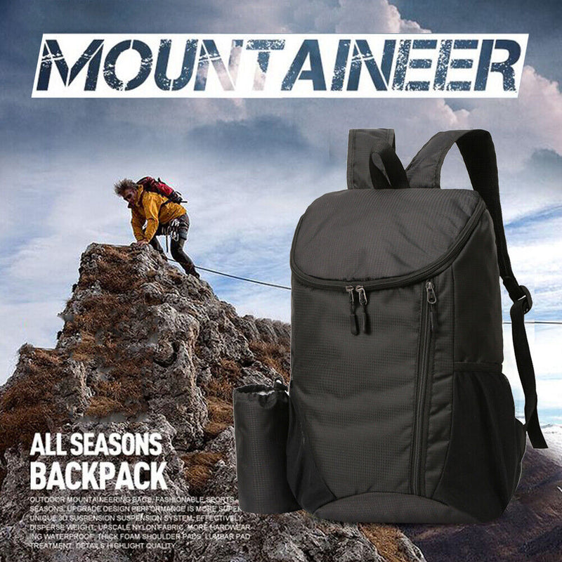 #A Nylon Large Capacity Foldable Backpack for Outdoor Climbing Travel Sports Hik