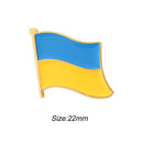1pcs 22mm Ukraine Map Lapel Pin Brooch Clothing Accessories(A Painted)