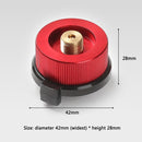 Outdoor Camping Hiking Stoves Adapter Split Gas Furnace Converter (Red)