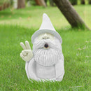 Smoking Gnome Garden Statues Outdoor Dwarf Ornaments Garden Home Sculpture