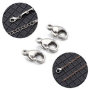 Steel Lobster Clasps Hooks Necklace Bracelet Buckle 9/10MM Jewelry Making