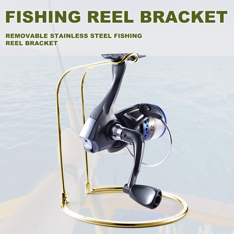 Stainless Steel Fishing Wheel Stand Rack Detachable Wheel Storage Stand Bracket