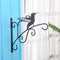 Wrought Iron Hanging Flower Pot Basket Decorative Hanger Brackets (Bird) Newly