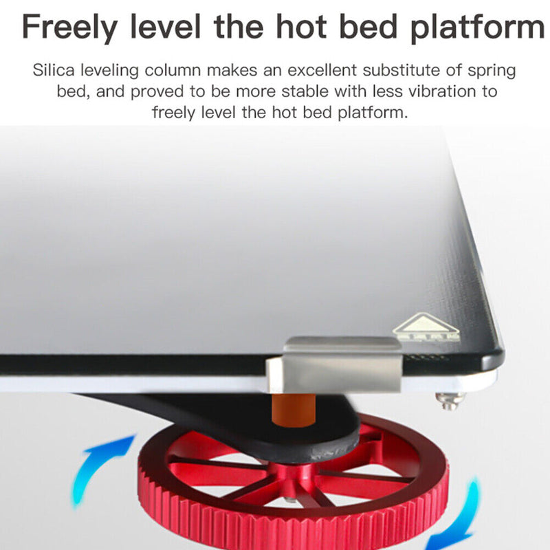 Hot Bed Leveling Columns for Creality CR-10 10S 10 V2 10 Mini 4 Pack Silicone