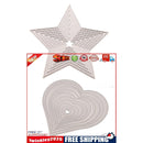 Metal Cutting Die Cuts - 18 Pieces DIY Embossing Stencil Template Tools